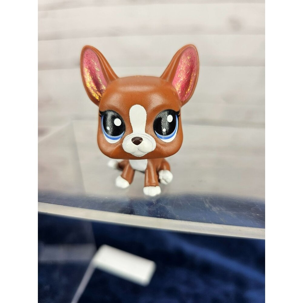 LPS Littlest Pet Shop Authentic Roxie McTerrier Glitter Dog 2-92 Terrier Corgi